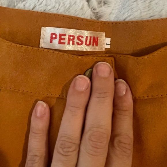 Persun large suede like mini skirt - Picture 7 of 7
